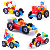 贝恩施积木塑料拼插玩具 儿童益智拼装玩具汽车模型积木2013F评测